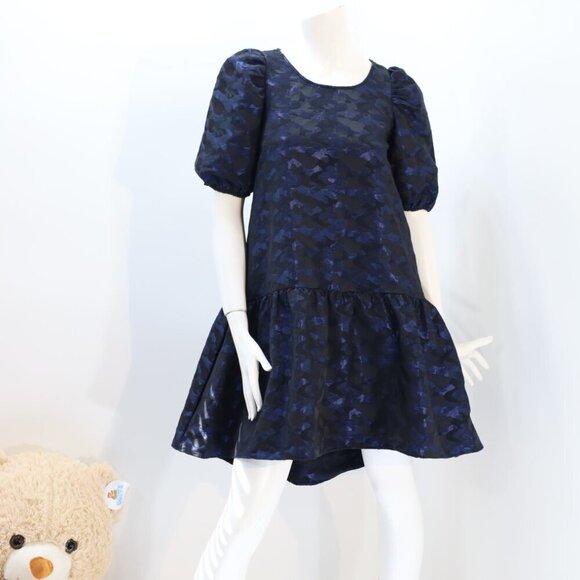 Zara voluminous jacquard dress Size XS NWT - Picture 3 of 4